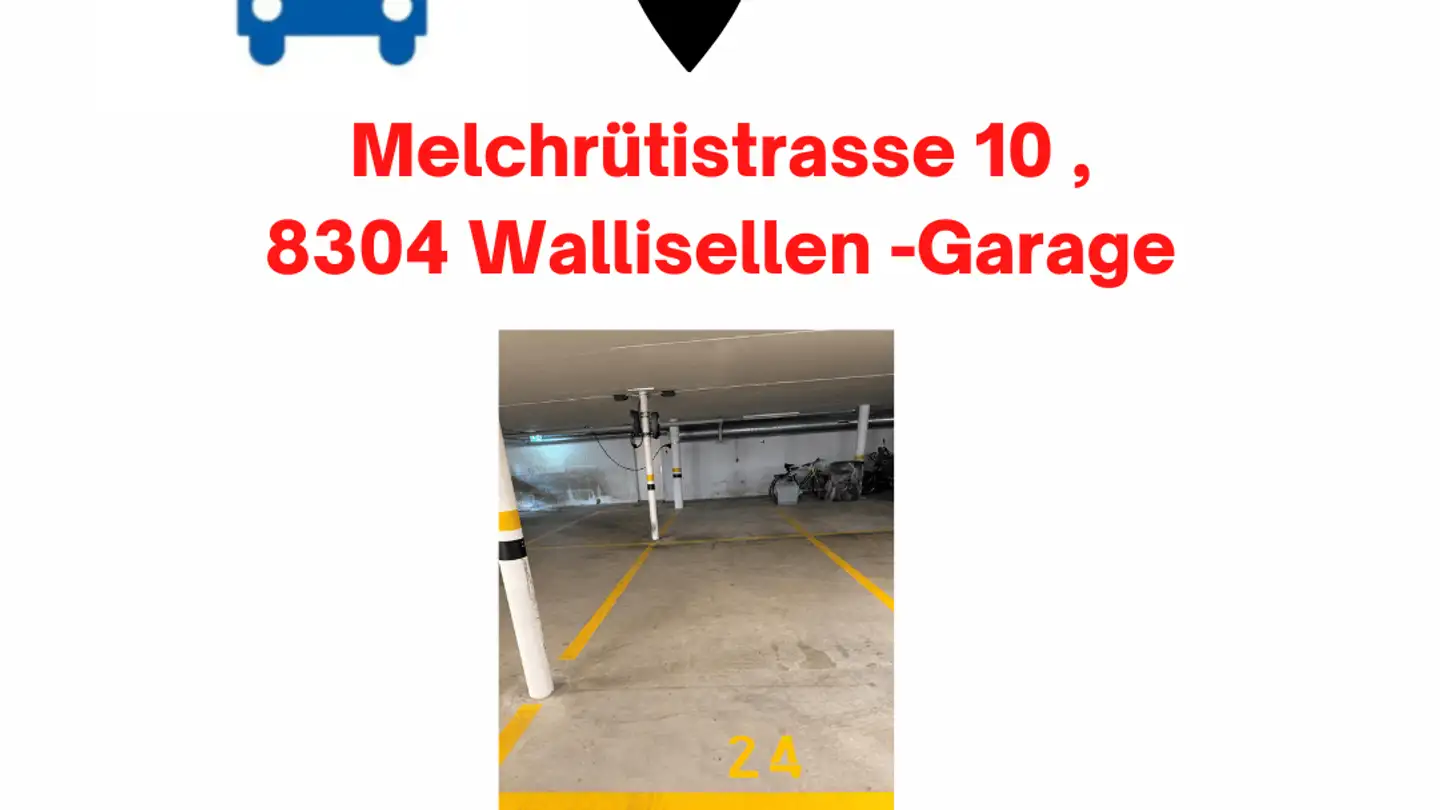 Place de parking couverte à louer - Melchrütistrasse 10, 8304 Wallisellen