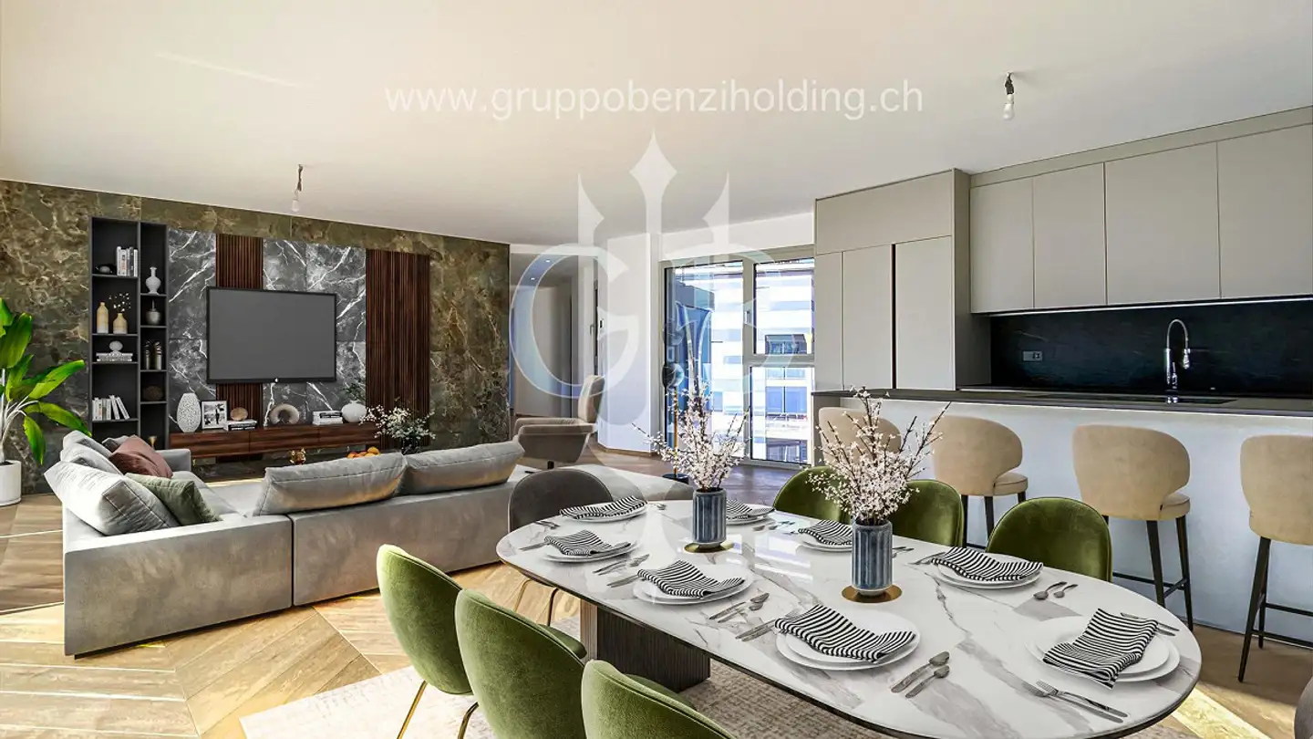 Penthouse for sale - Via Al Ponte 25, 6900 Massagno - Photo 3
