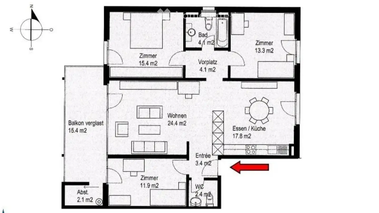 Single room for rent - Ackerstrasse 20, 4800 Zofingen - Photo 2
