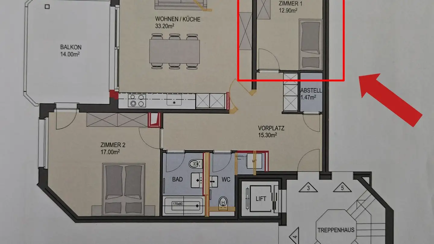 Single room for rent - Euelstrasse 43, 8408 Winterthur - Photo 2