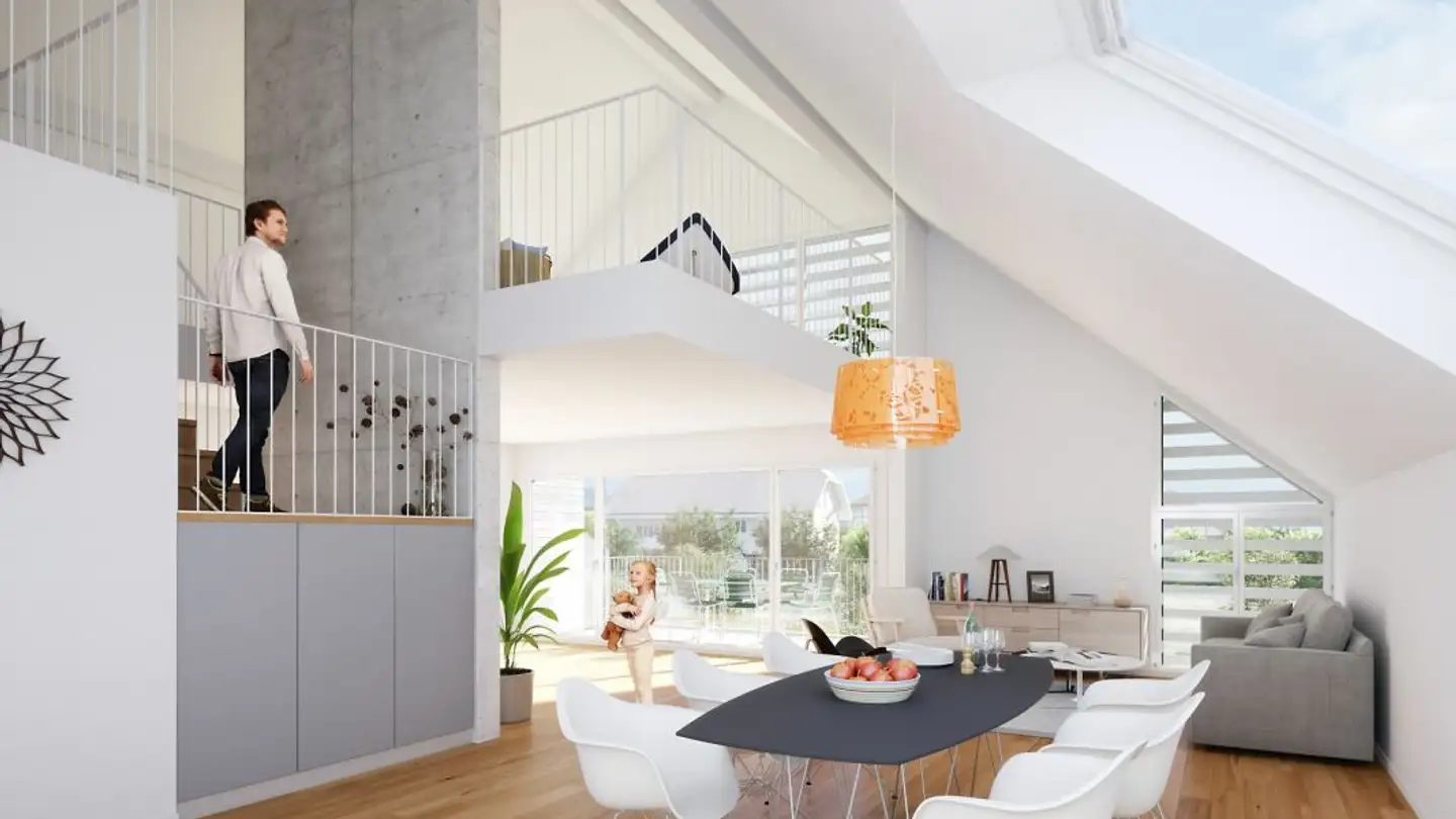 Attic flat for rent - Zilmattstrasse, 3255 Rapperswil BE