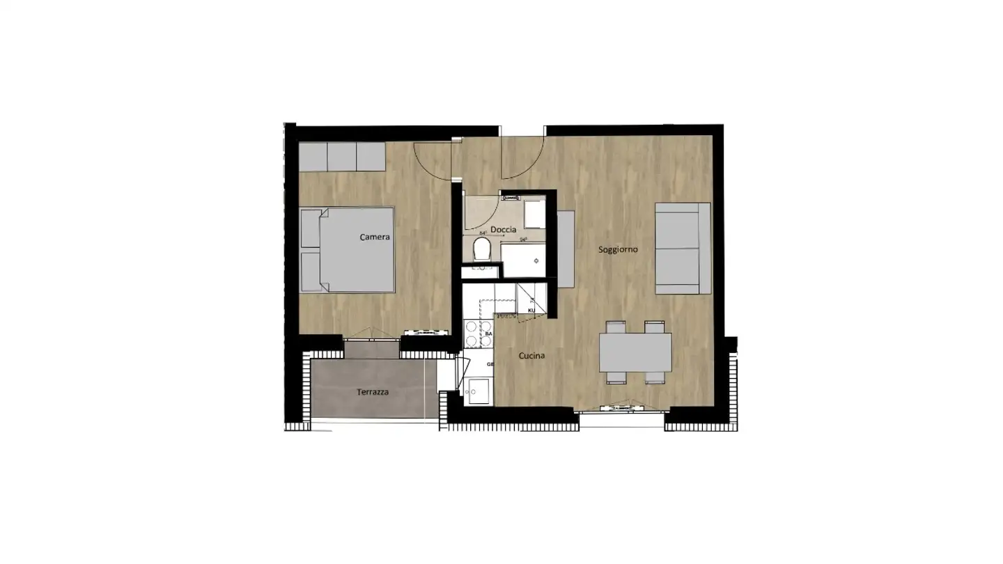 Apartment for rent - 6900 Lugano