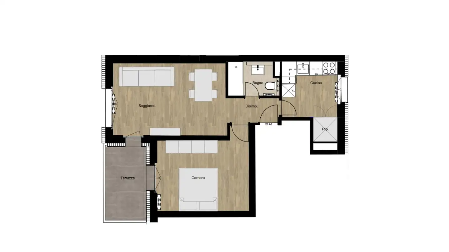 Apartment for rent - 6900 Lugano
