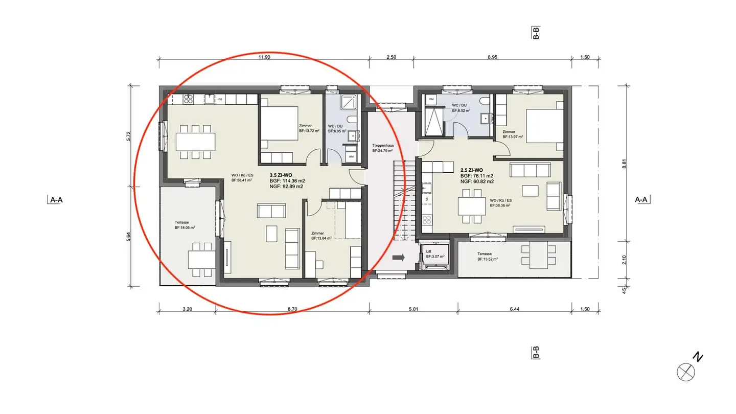 Stepped apartment for sale - Untere Zellstrasse 9, 3970 Salgesch