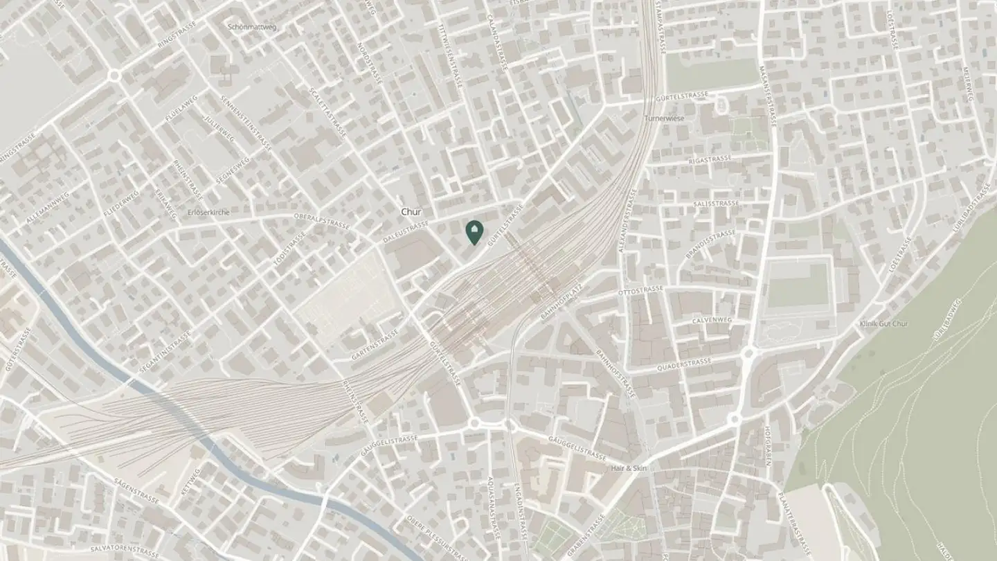 Place de parking souterraine à louer - Gürtelstrasse 35, 7000 Chur