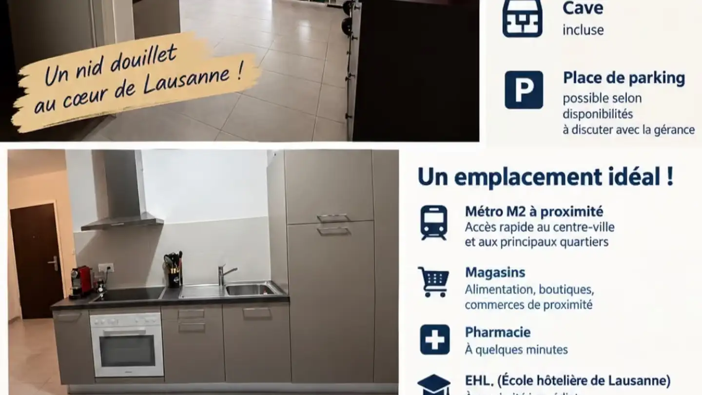 Appartement à louer - Route De Berne 111, 1010 Lausanne