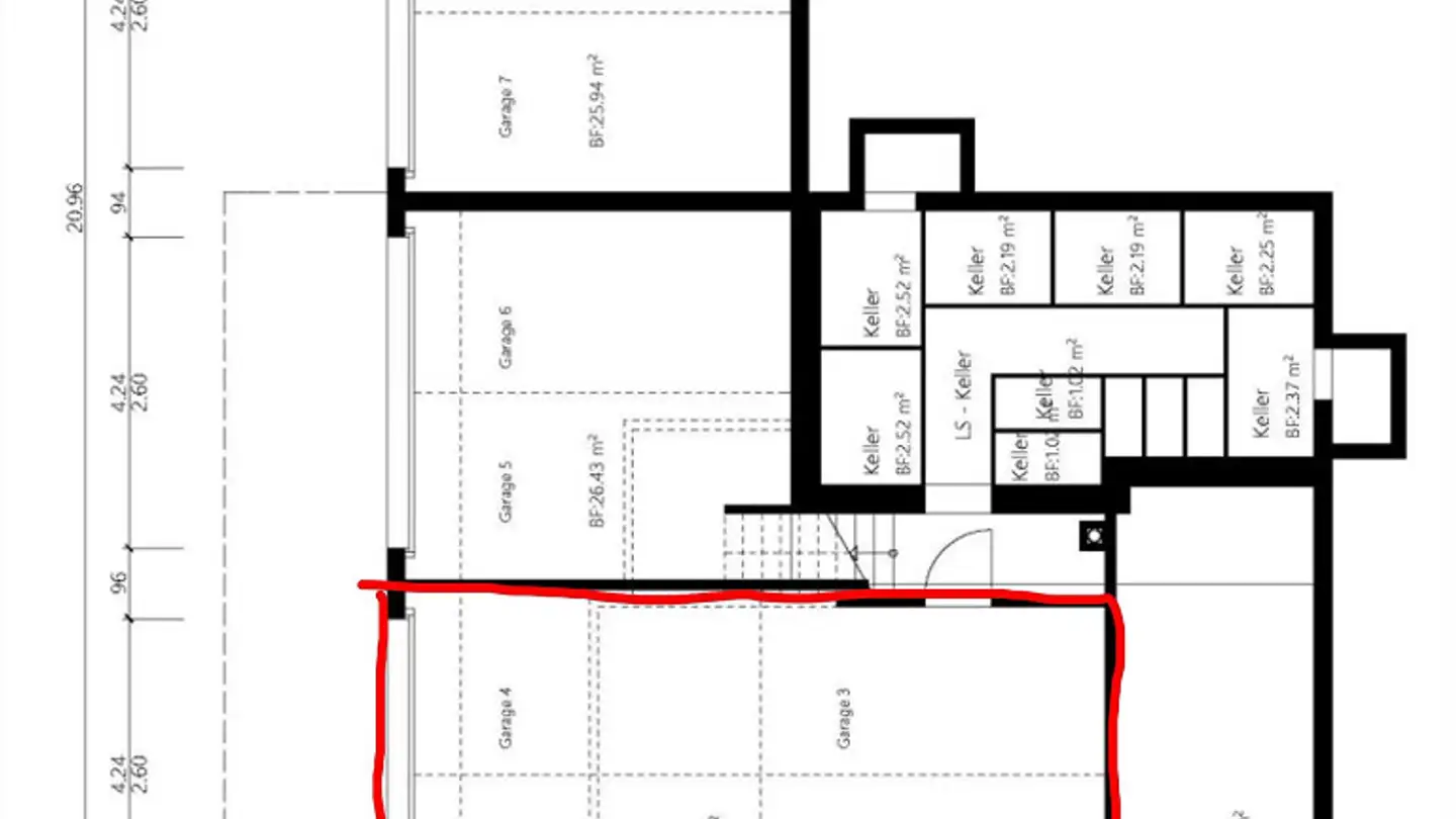 Garage singolo in affitto - Lehnstrasse 11, 9014 St. Gallen