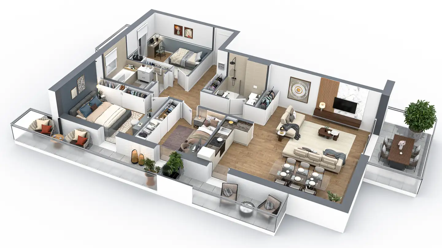 Wohnung kaufen - Chemin De Montaillet, 1880 Bex - Foto 2