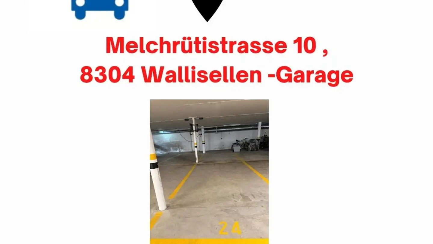 Covered parking space for rent - Melchrütistrasse 10, 8304 Wallisellen