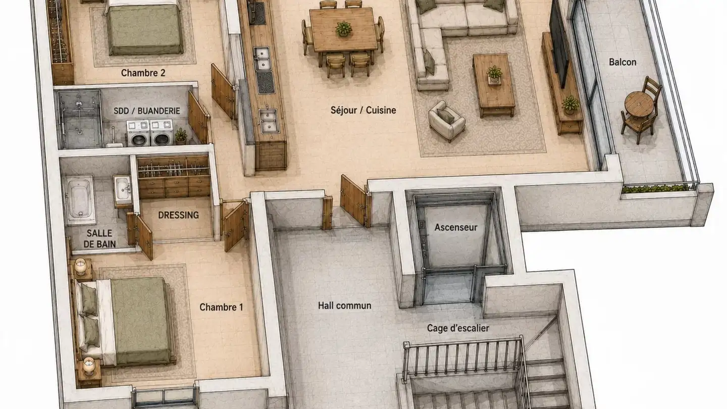 Apartment for sale - Rue Du Casino 1b, 1907 Saxon