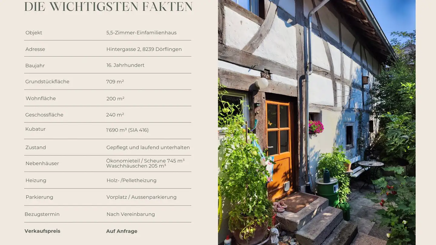 Casa singola in vendita - Hintergasse 2, 8239 Dörflingen - Foto 2