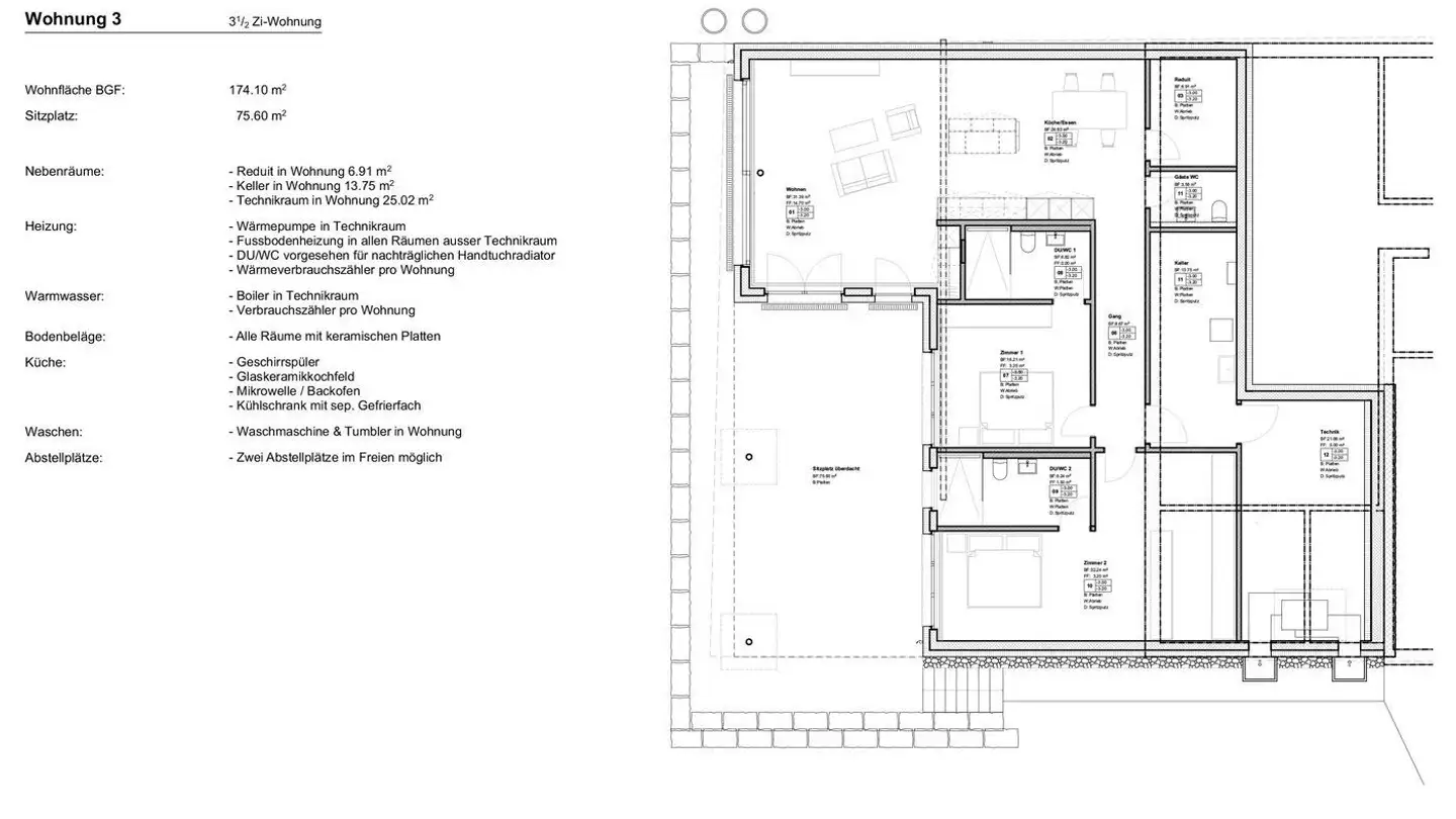 Apartment for rent - Oberfeld 28, 5306 Tegerfelden