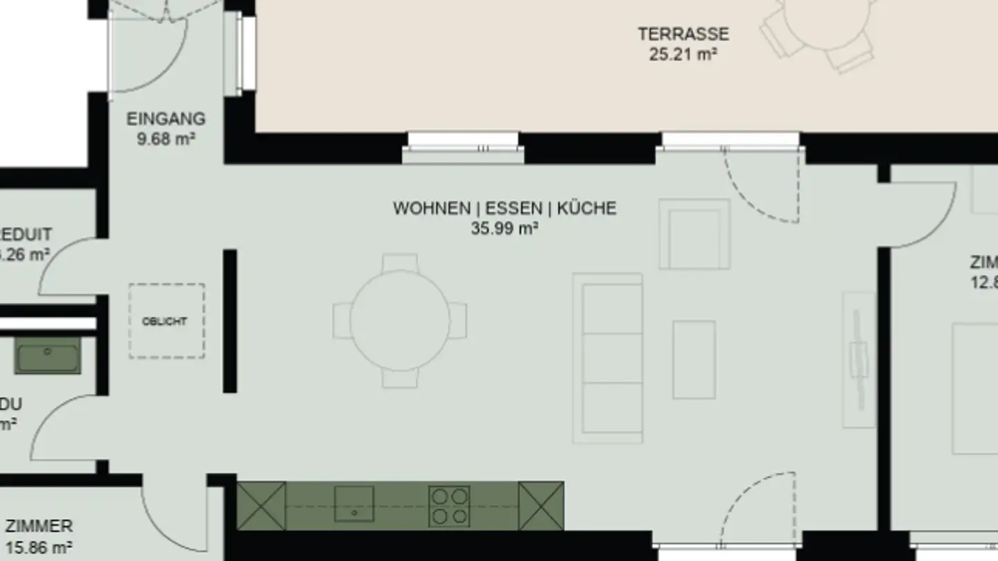 Penthouse mieten - Bollenhofstrasse 5, 8953 Dietikon - Foto 2