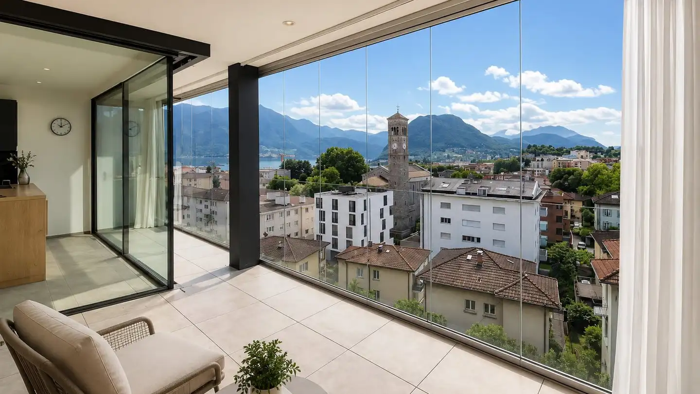 Terrassenwohnung kaufen - 6900 Massagno - Foto 2