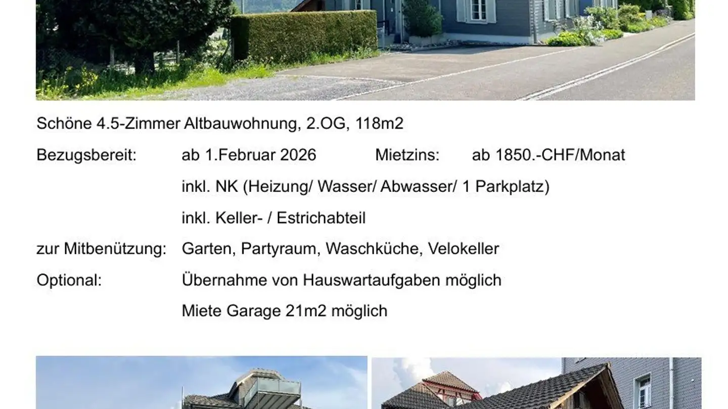 Wohnung mieten - 9205 Waldkirch