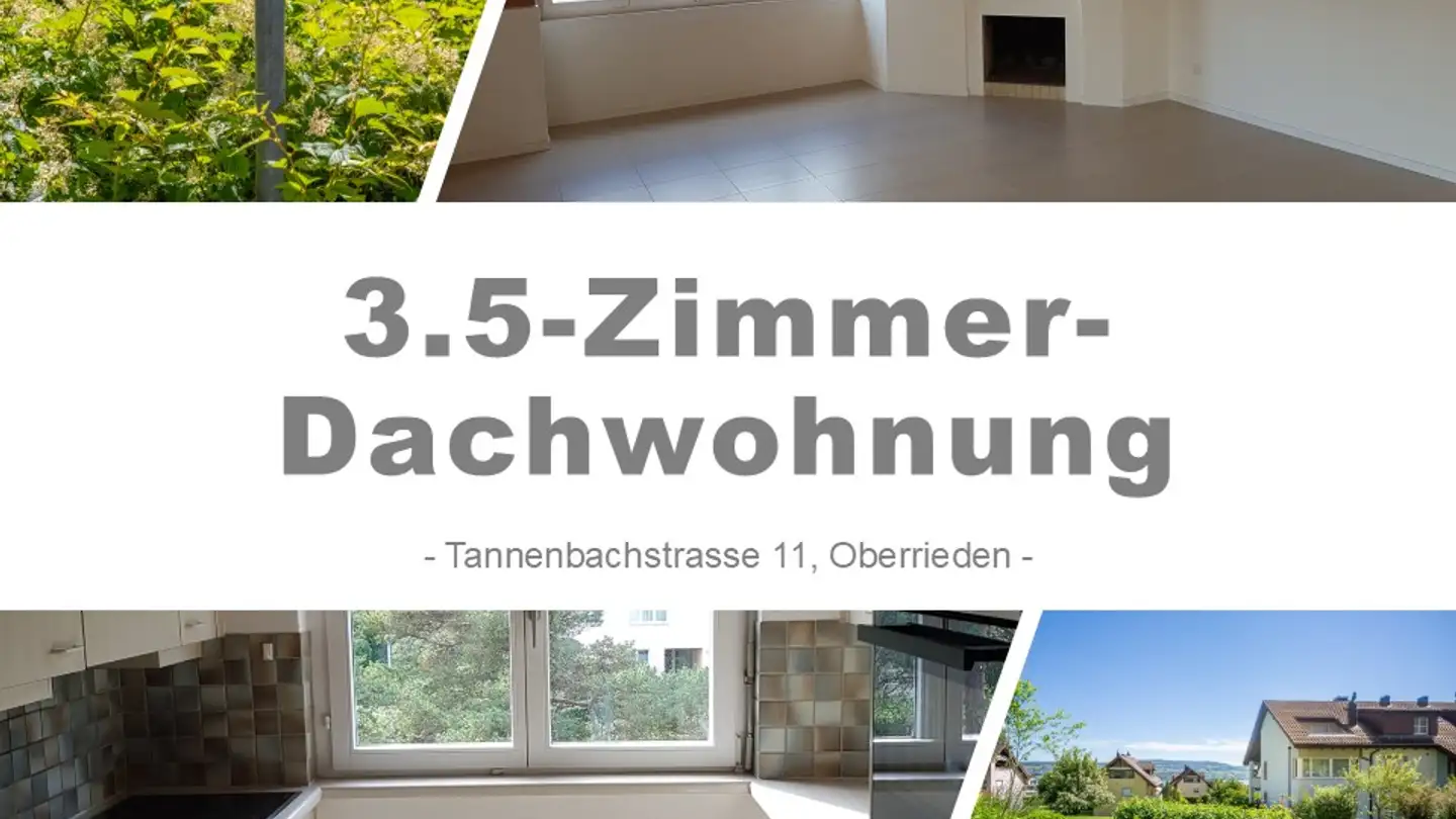 Attic flat for rent - Tannenbachstrasse 11, 8942 Oberrieden