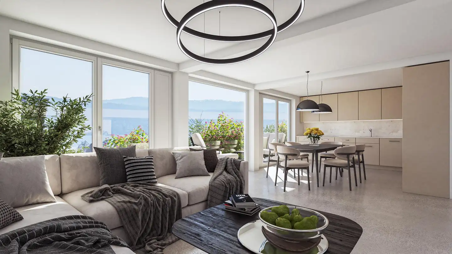 Terrassenwohnung mieten - Rebhaldenstrasse 10, 8704 Herrliberg