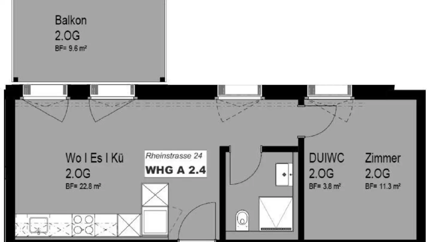 Appartement à louer - Rheinstrasse, 8239 Dörflingen - Photo 3