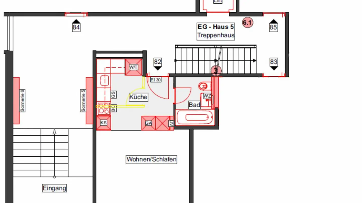 Appartement à louer - Gasstrasse 68, 4056 Basel