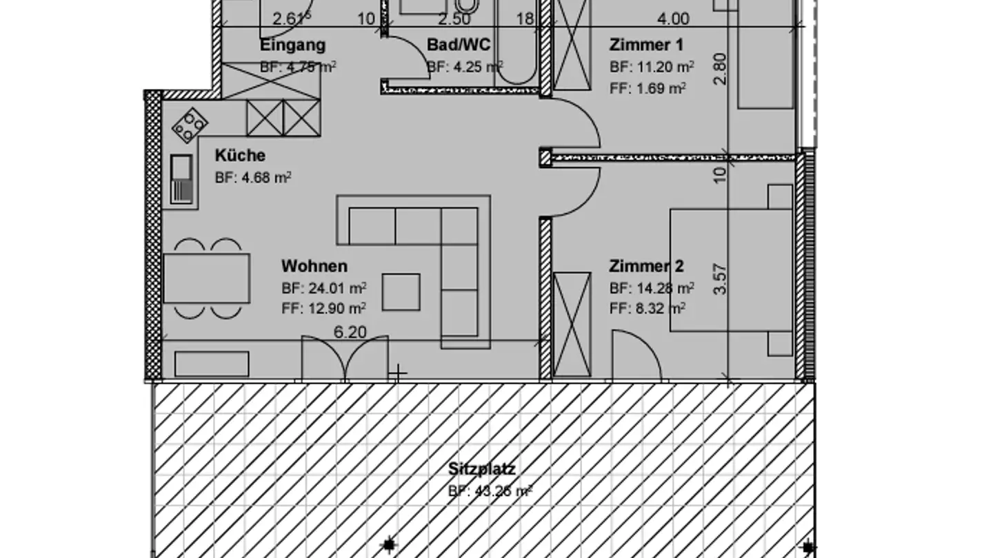 Appartement à louer - Wassermattweg 37, 3176 Neuenegg - Photo 4