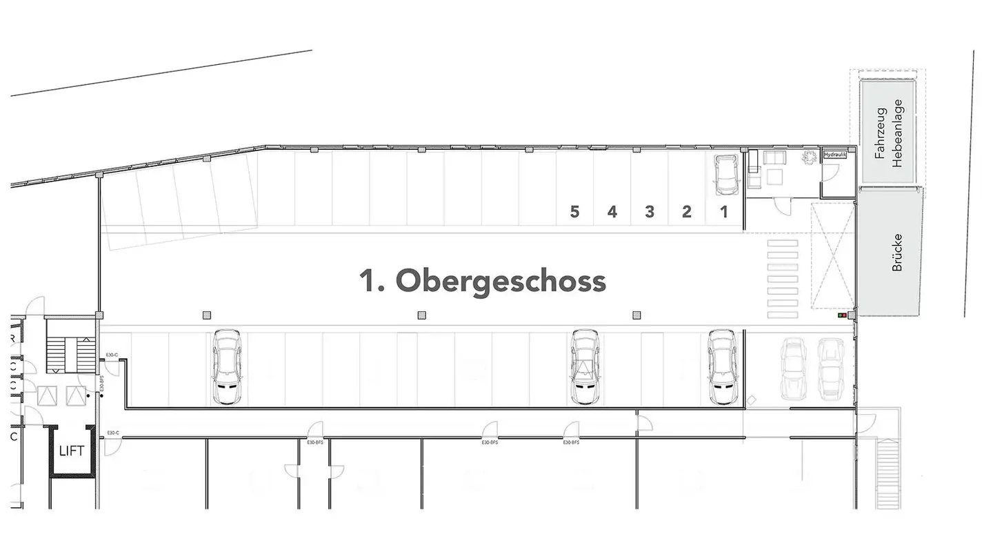 Parcheggio sotterraneo in affitto - Riedstrasse 1, 4222 Zwingen - Photo 2