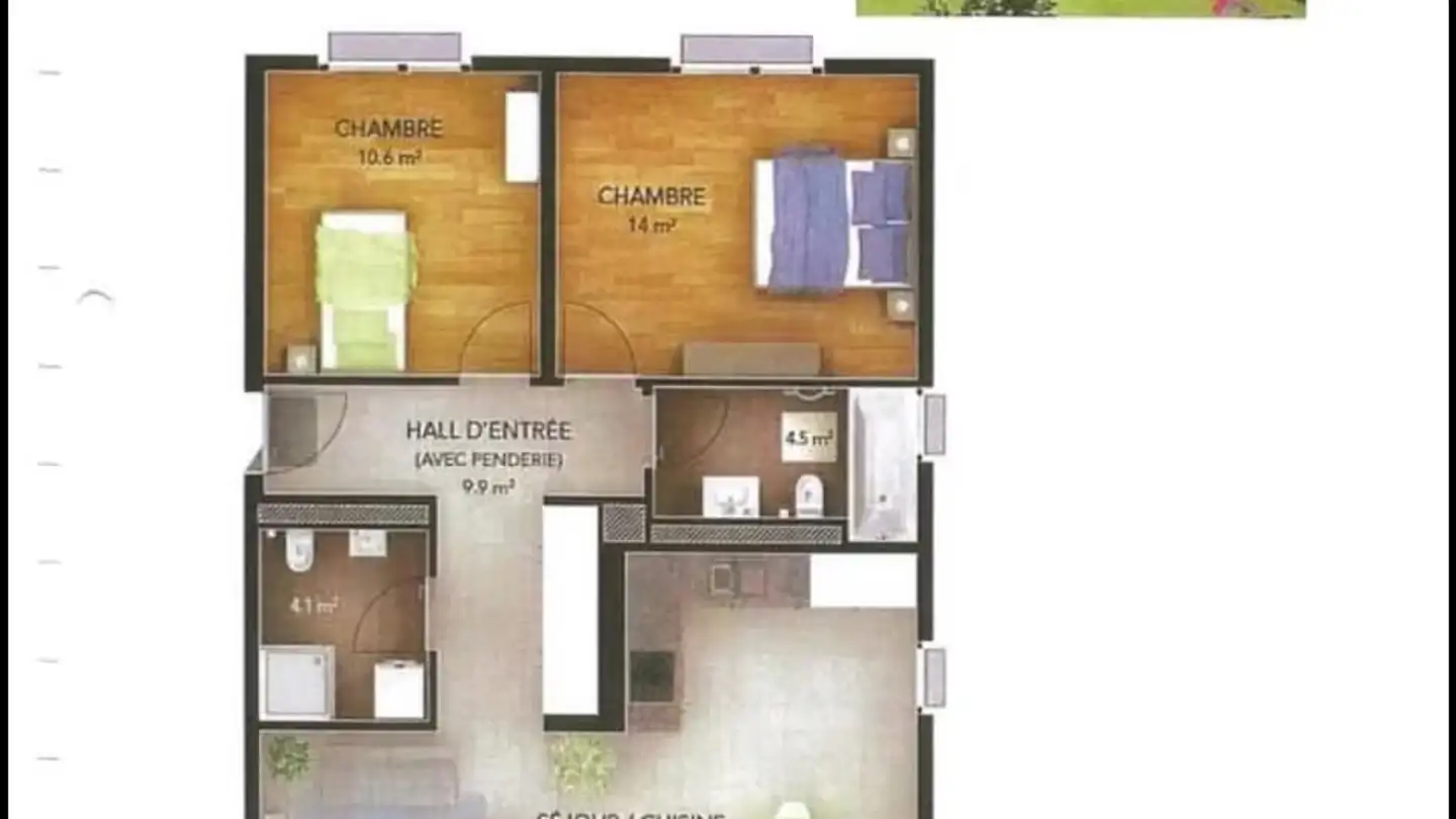 Appartamento in affitto - 1633 Marsens