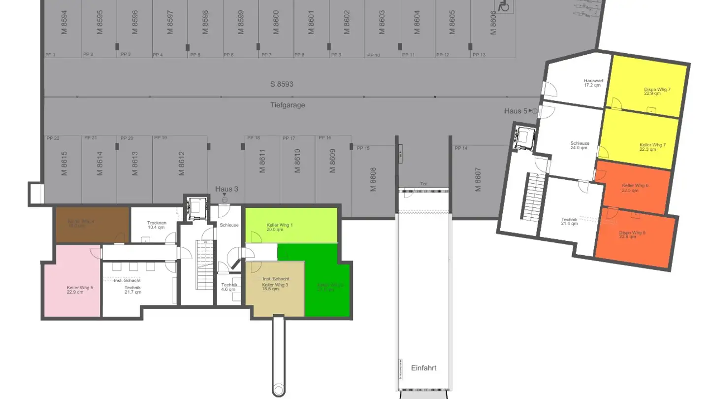 Tiefgaragenstellplatz kaufen - Mövenweg 5, 8597 Landschlacht - Foto 3