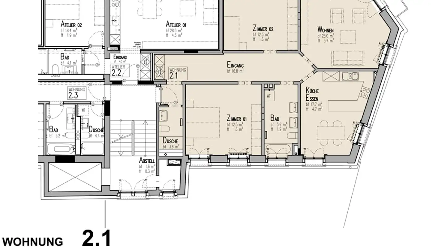 Wohnung mieten - Regensbergstrasse 89, 8050 Zürich - Foto 2