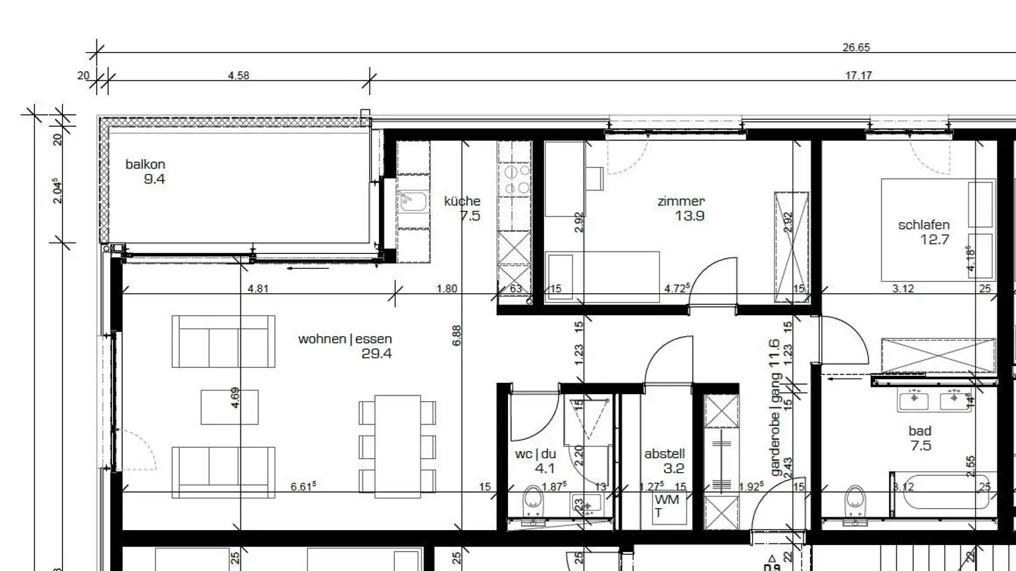 Appartement à louer - Wislistrasse 1d, 9442 Berneck - Photo 3