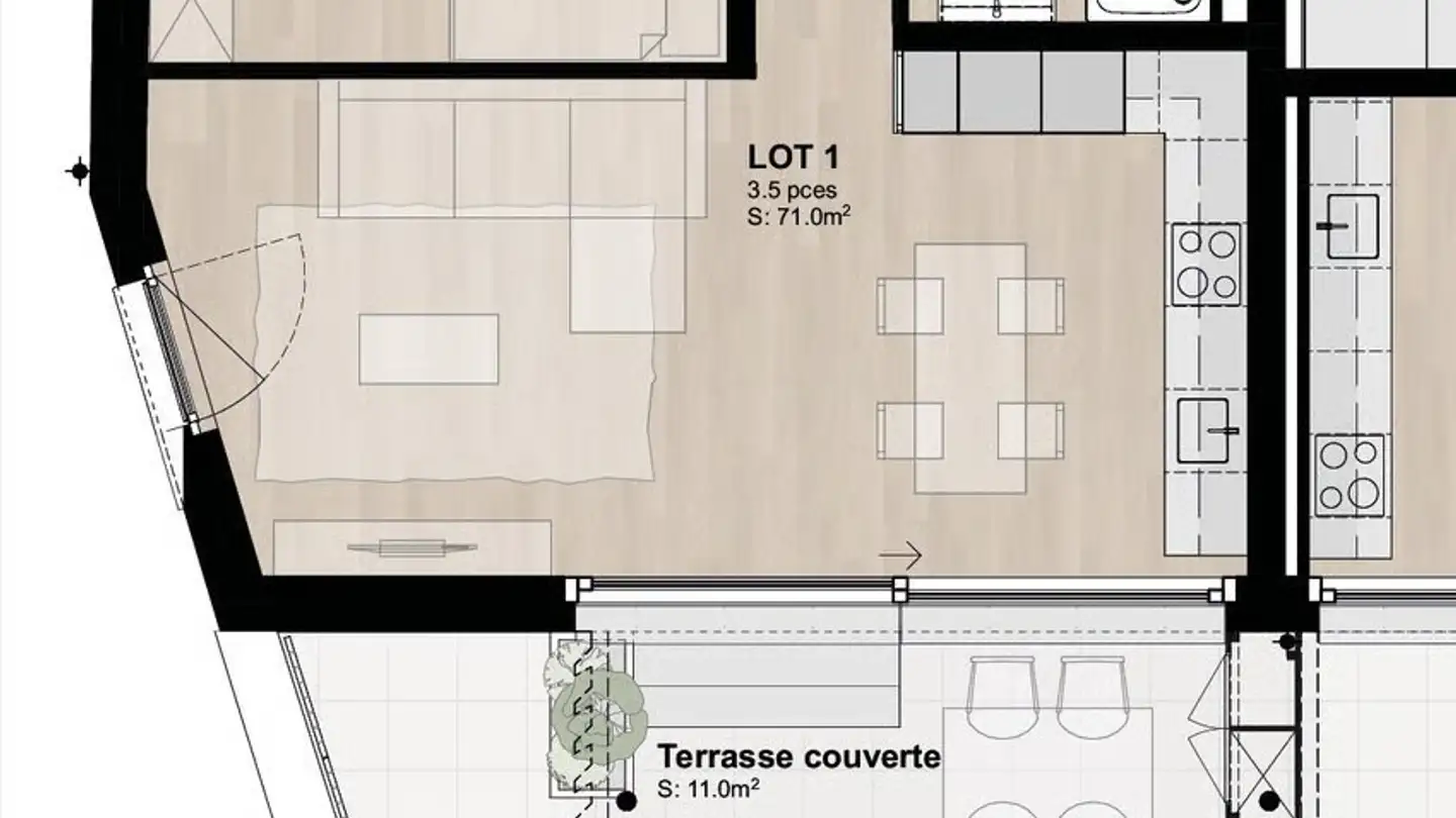 Appartement à louer - 1260 Nyon