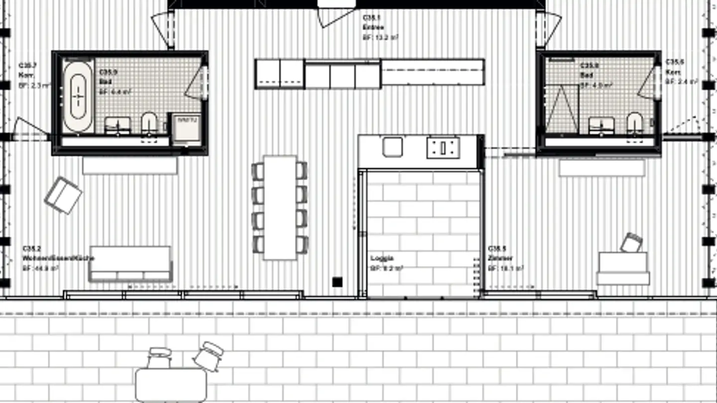 Appartement en terrasse à louer - Römerstrasse 36, 5400 Baden - Photo 2