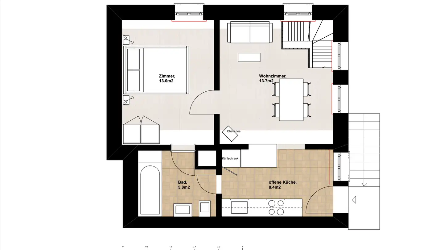 Appartement à louer - Ausserdorfstrasse, 6147 Altbüron - Photo 4