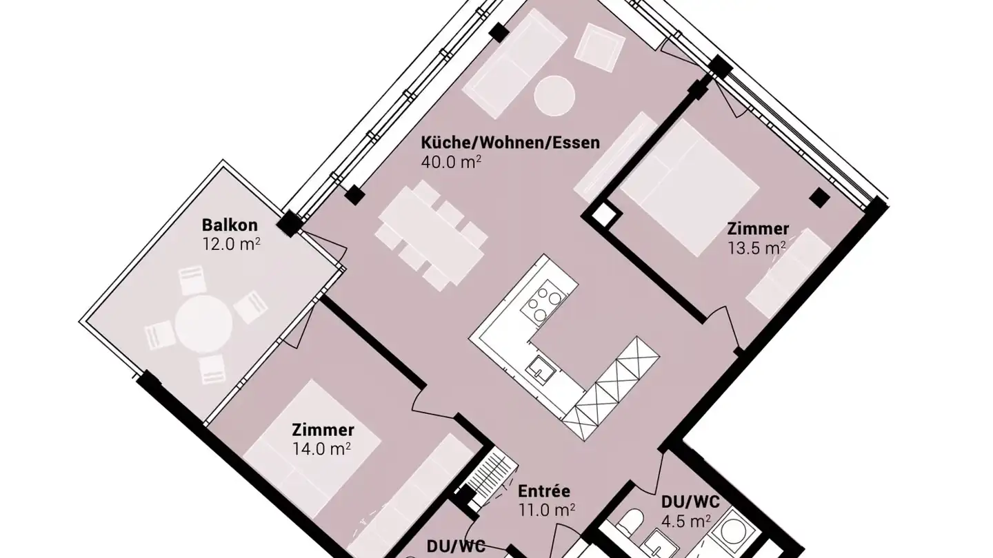 Appartement à louer - Am Mattenhof 1, 6010 Kriens - Photo 2