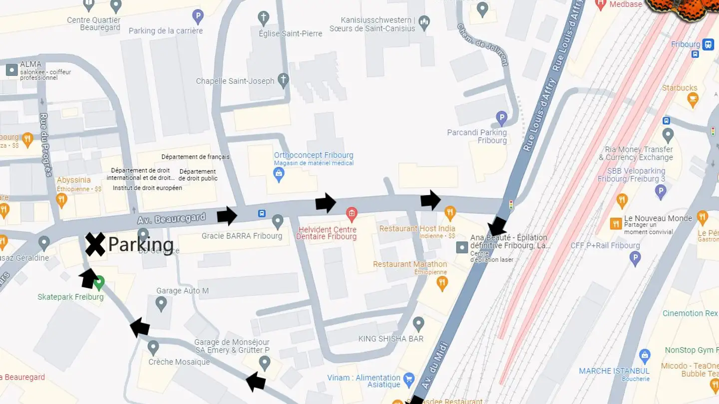 Indoor motorbike parking space for rent - Avenue Beauregard 36, 1700 Fribourg - Photo 4