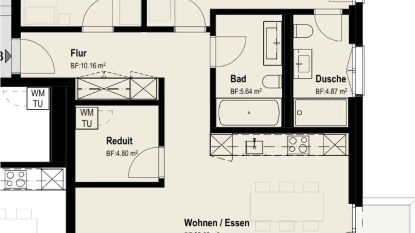 Wohnung mieten - Bankstrasse 7, 5432 Neuenhof