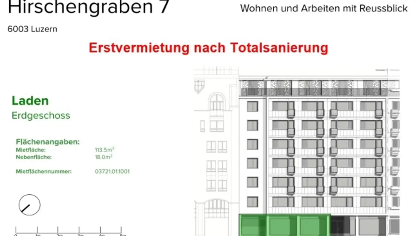 Negozio in affitto - Hirschengraben 7, 6003 Luzern