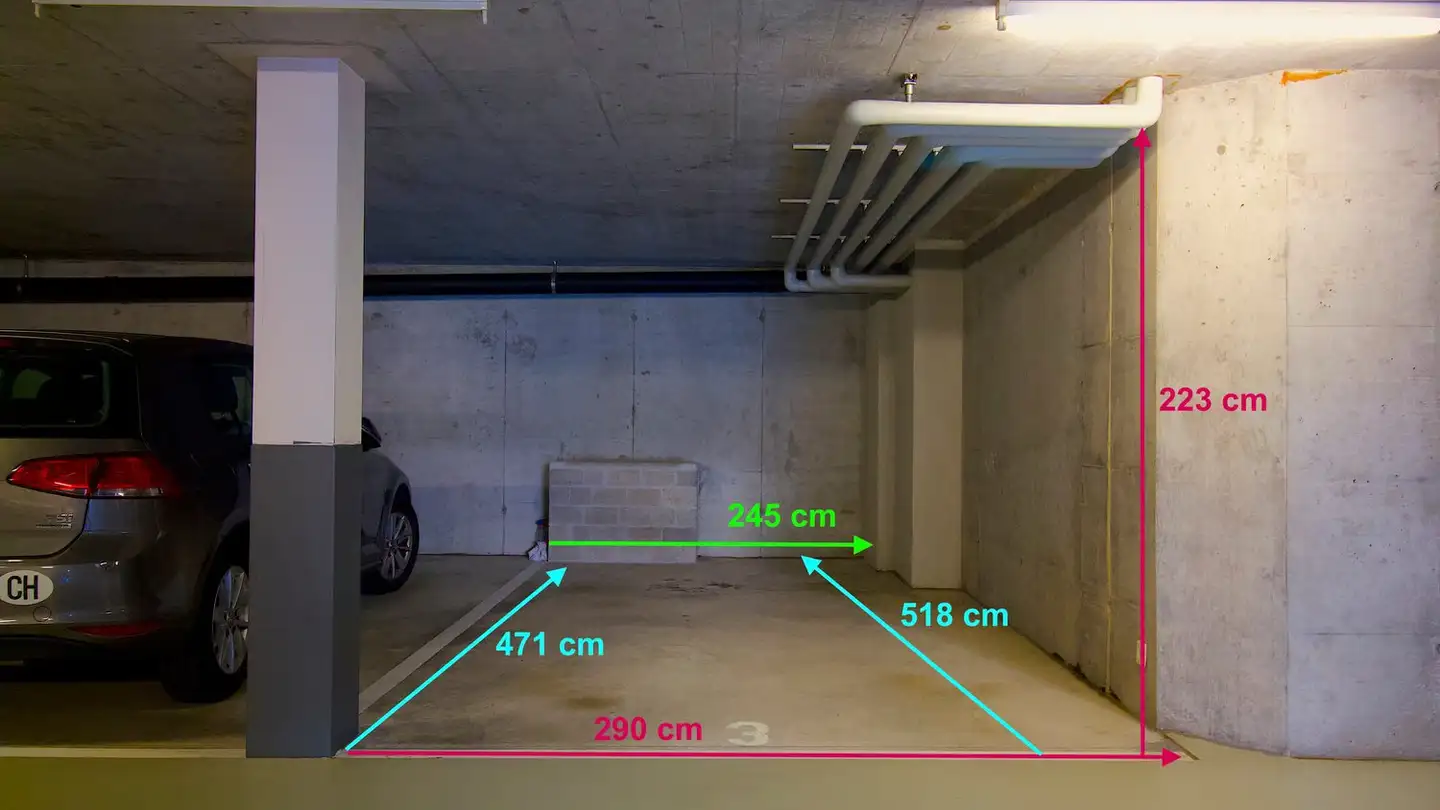 Parcheggio sotterraneo in affitto - Via Besso 66, 6900 Massagno - Foto 4
