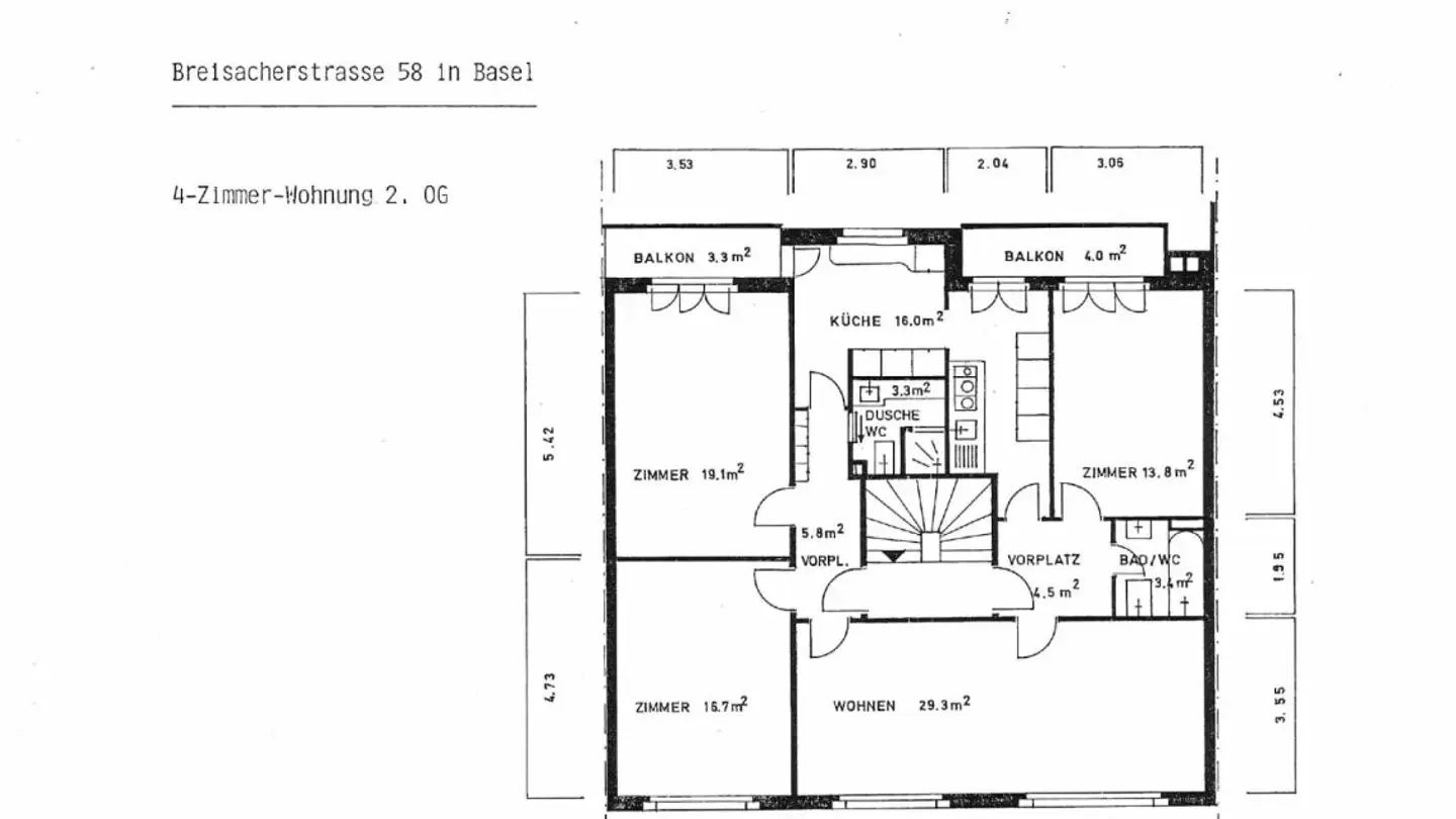 Wohnung mieten - Breisacherstrasse 58, 4057 Basel - Foto 3