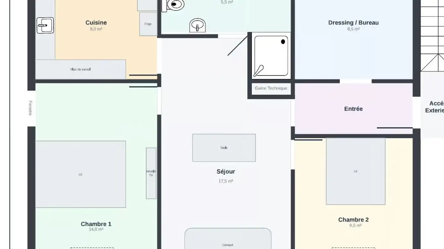 Appartamento in affitto - Schwarzseestrasse 3, 1735 Giffers - Foto 2