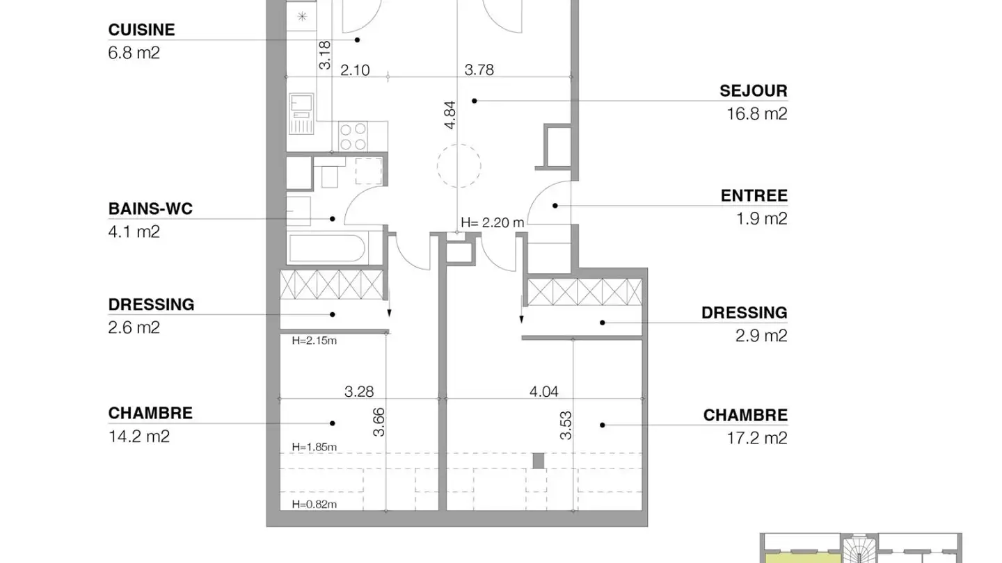 Appartement à louer - Rue Liotard 38, 1202 Genève