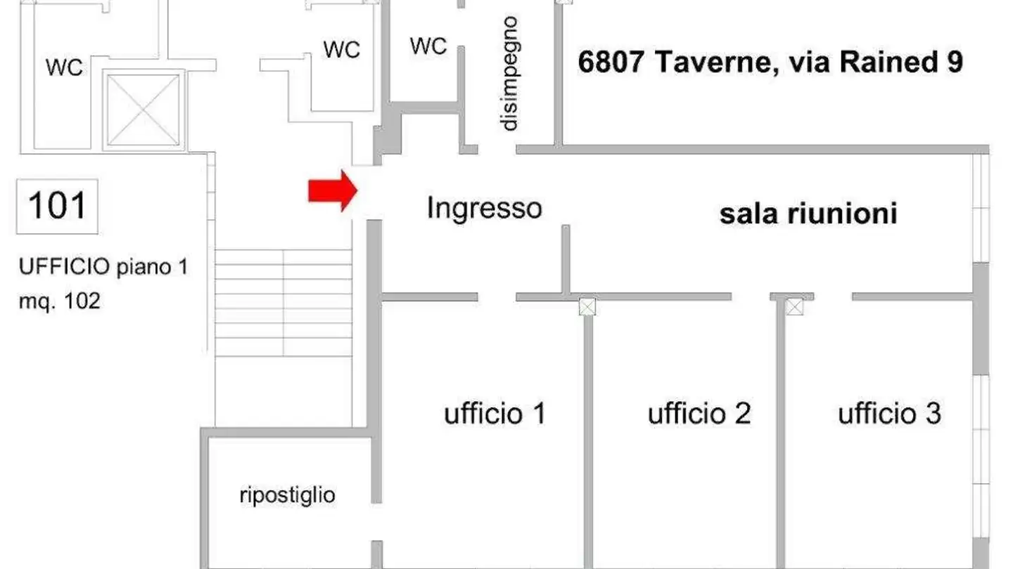 Spazio ufficio in affitto - Via Rainéd 9, 6807 Taverne - Photo 2