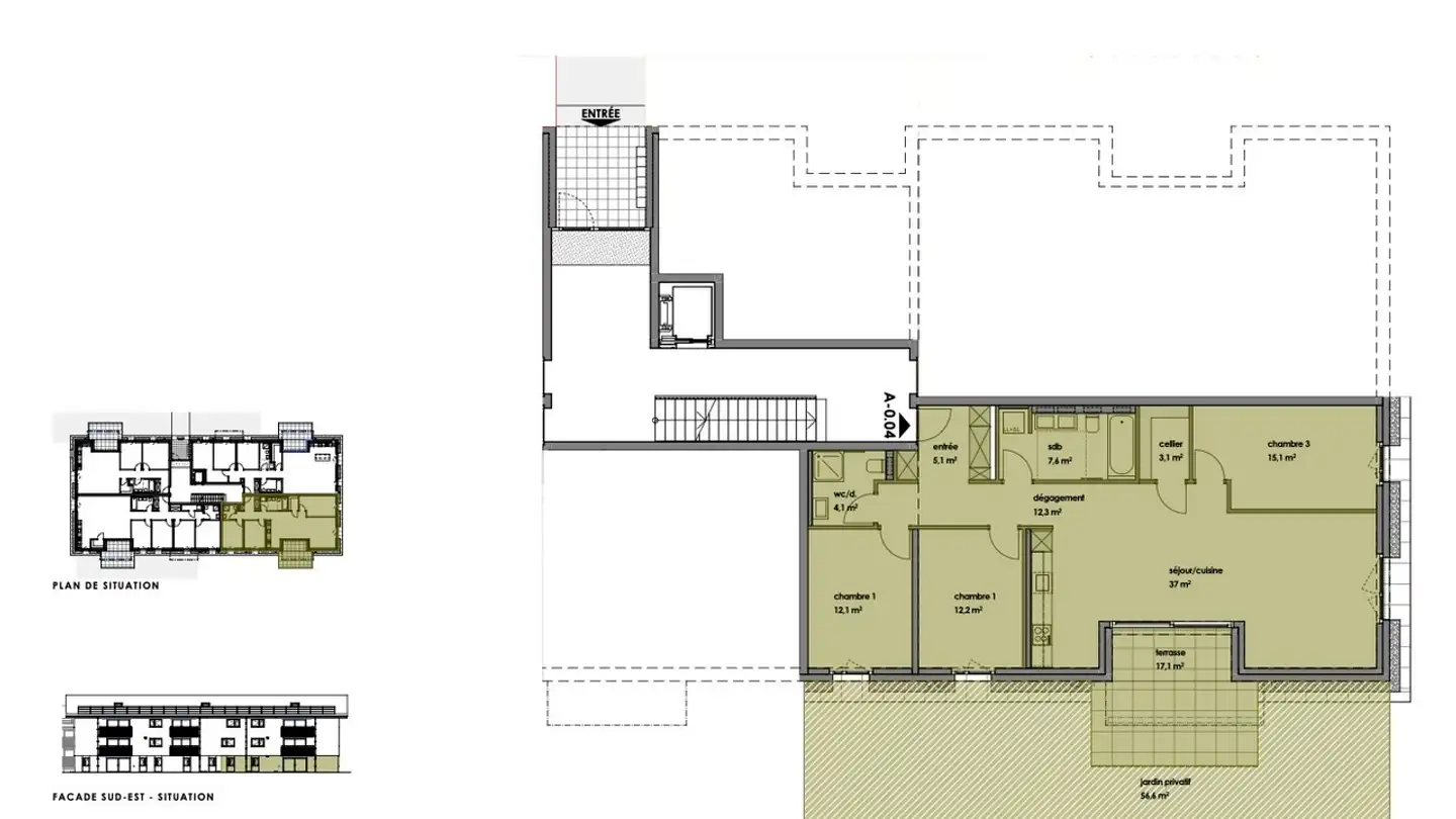 Apartment for rent - Route De La Pierra 10, 1678 Siviriez - Photo 3