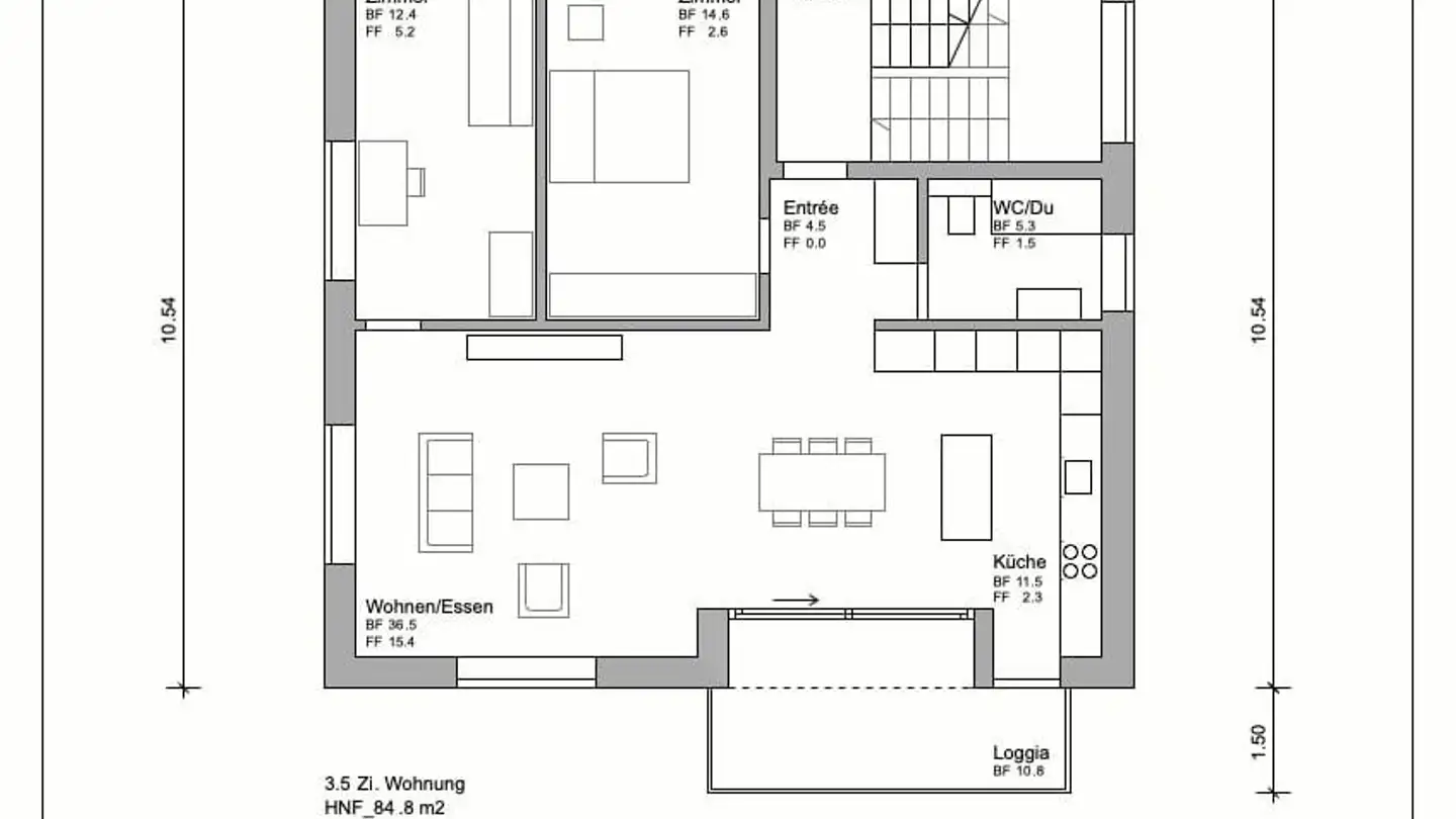 Appartement à louer - Haldenstrasse 26, 9200 Gossau SG - Photo 2