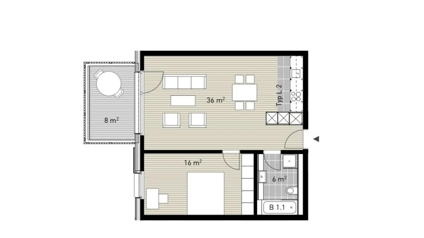 Appartement à louer - Aspbachstrasse 1, 8426 Lufingen