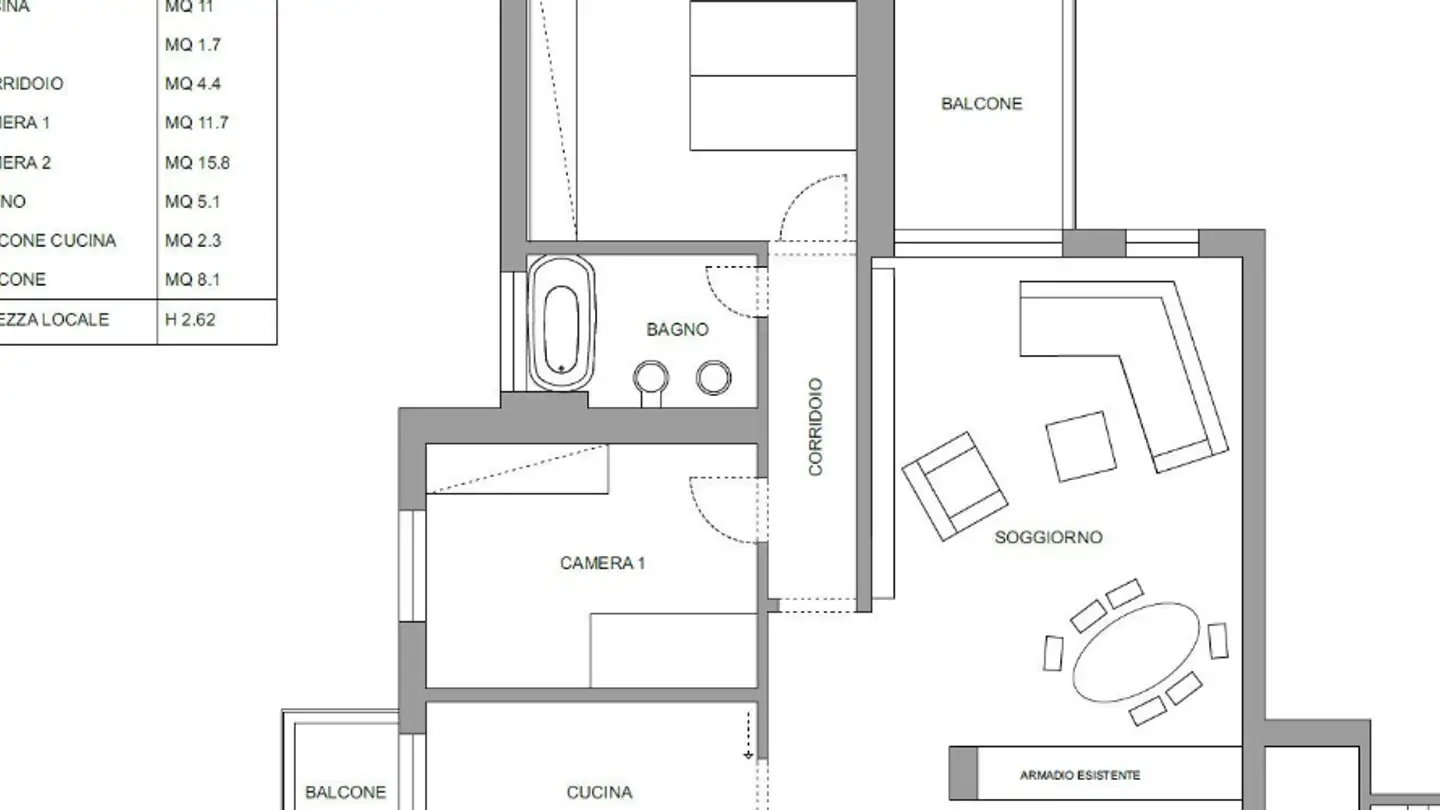 Apartment for rent - Via Francesco Borromini 27, 6500 Bellinzona