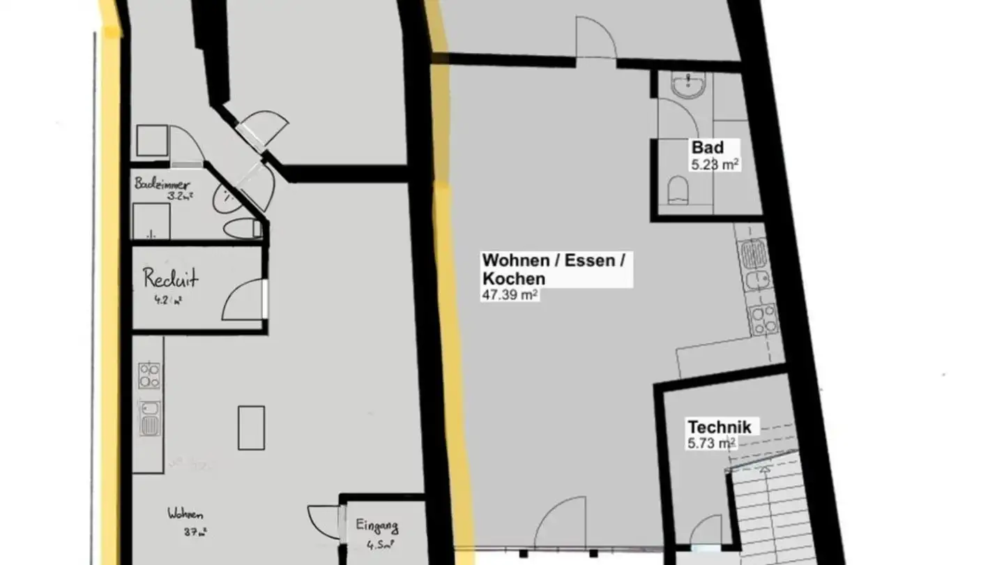 Appartement à louer - Schlossgasse 5, 4456 Tenniken - Photo 2