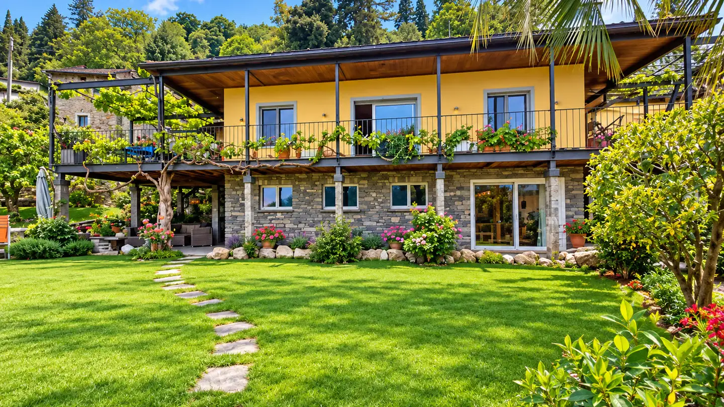 Doppelhaushälfte kaufen - Via Piazza 2, 6614 Brissago