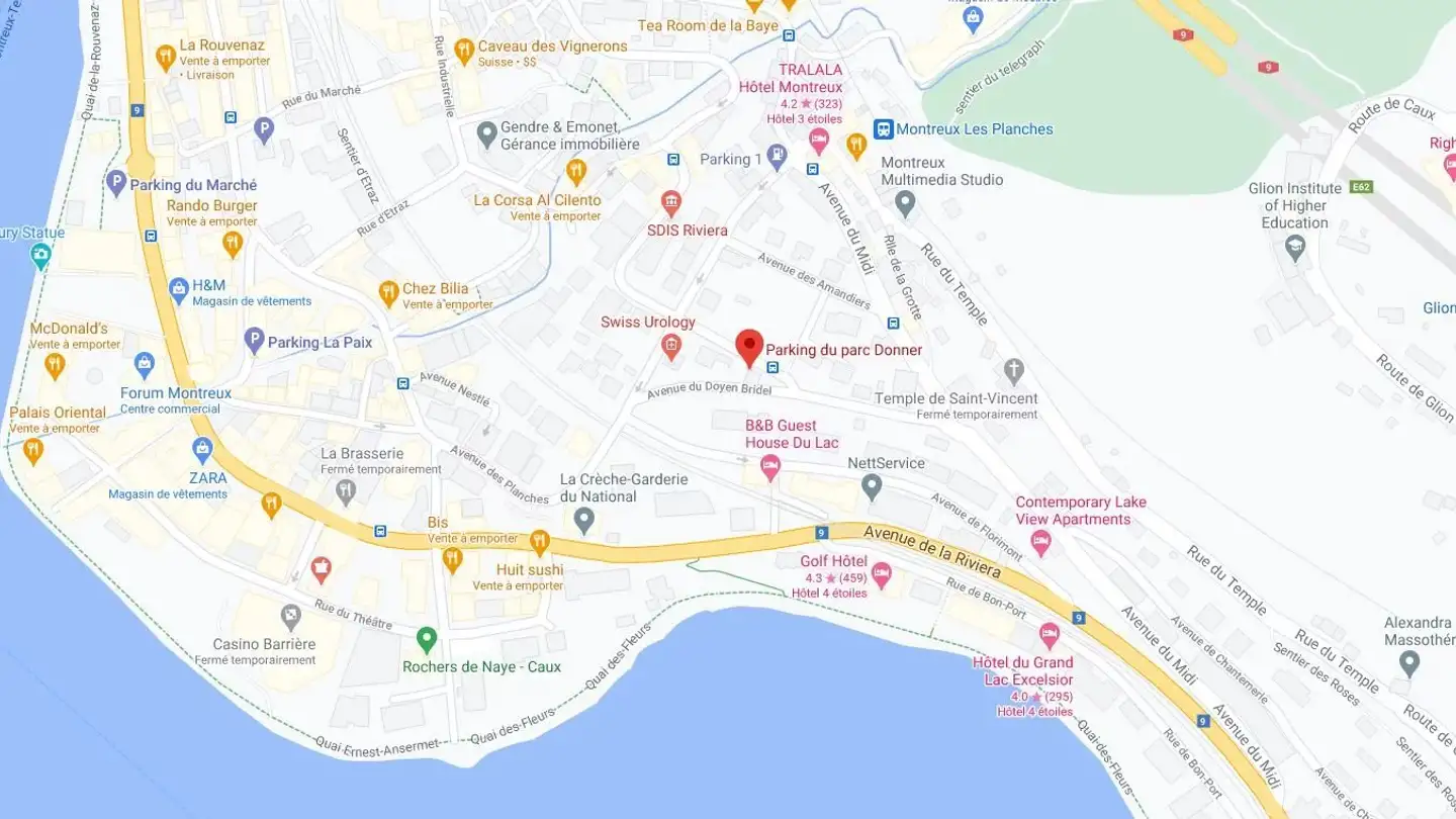 Place de parking extérieure à louer - 1820 Montreux