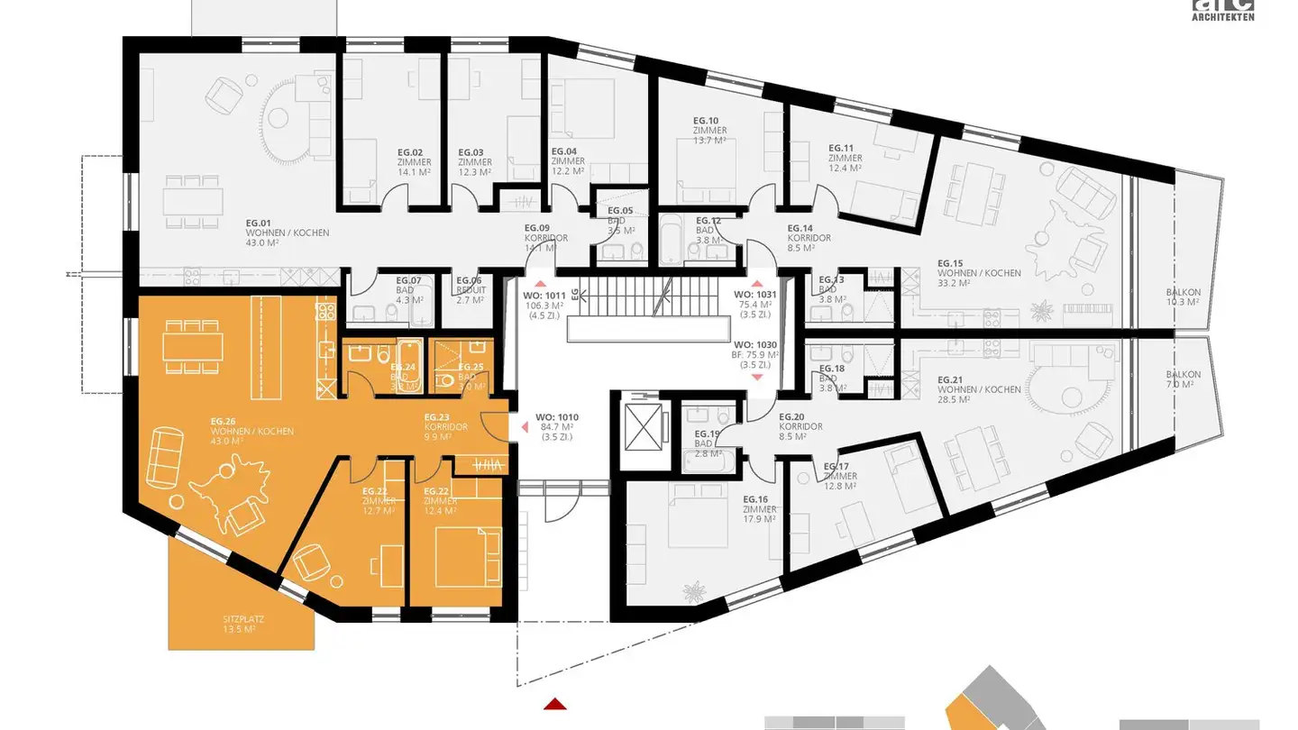 Apartment for rent - Bahnhofstrasse 38, 9242 Oberuzwil - Photo 4