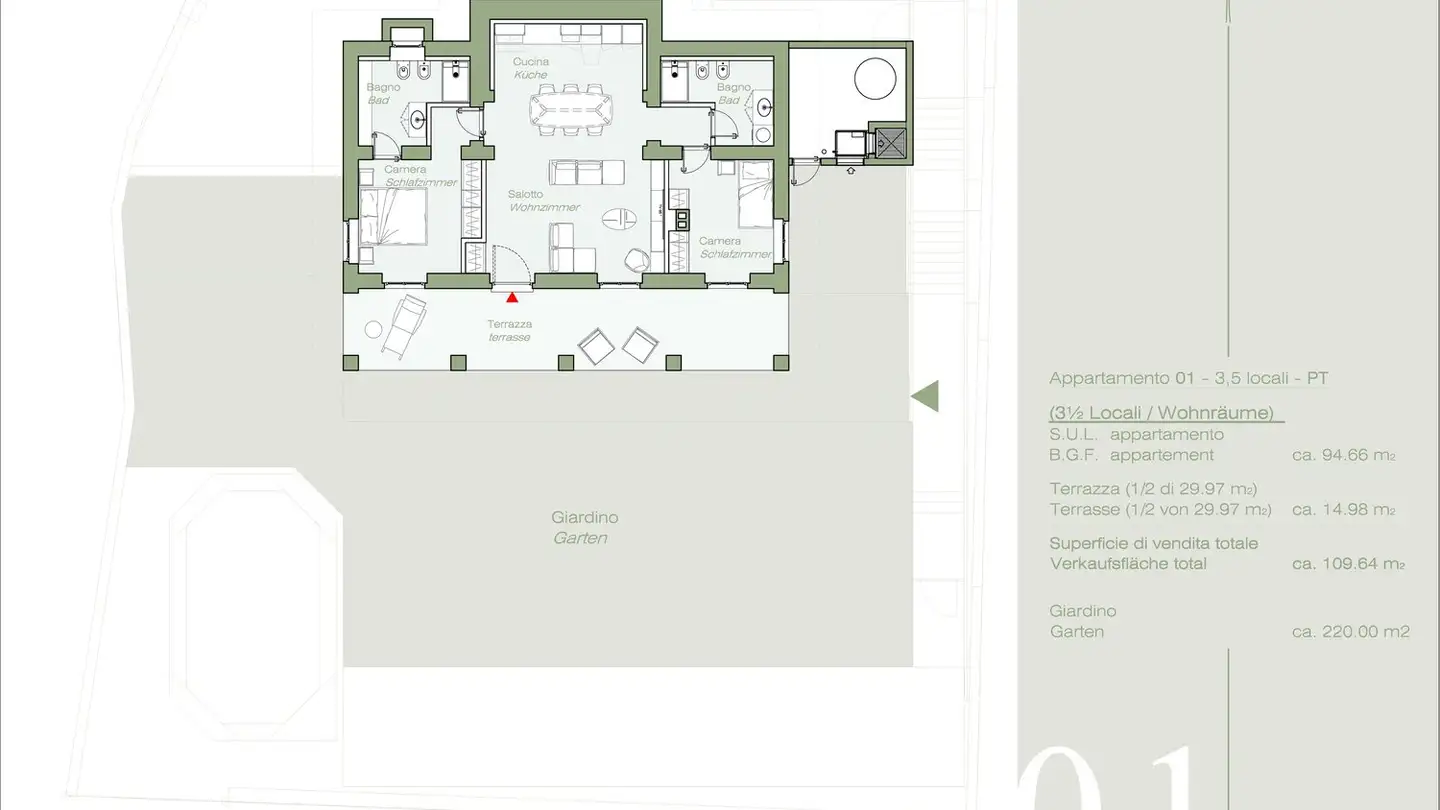 Stepped apartment for sale - Via Monte Brè 5, 6605 Locarno - Photo 2